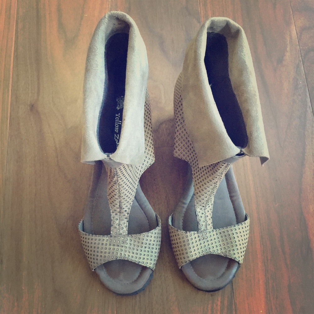 Sold:)Boot-like Wedge sandals.
